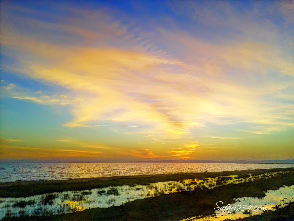 Koobi Fora Camp_Lake Turkana Sunset_green hues