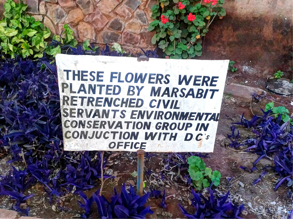 Marsabit Town_Sign at county offices1
