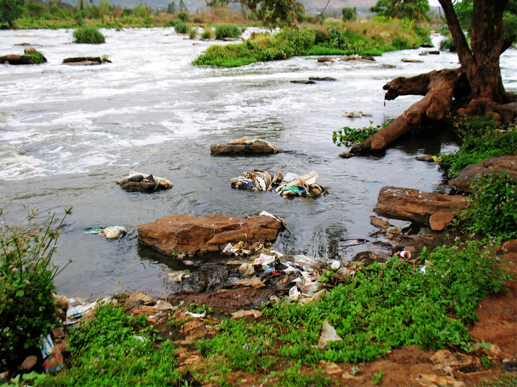 the amount of garbage running down the side of the river under the Fourteen Falls and, well pretty much everywhere the amount of garbage running down the side of the river under the Fourteen Falls and, well pretty much everywhere