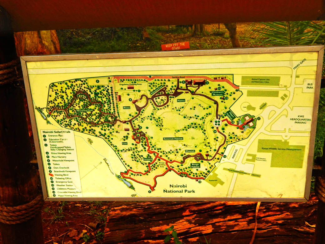 Nairobi Safari Walk_map