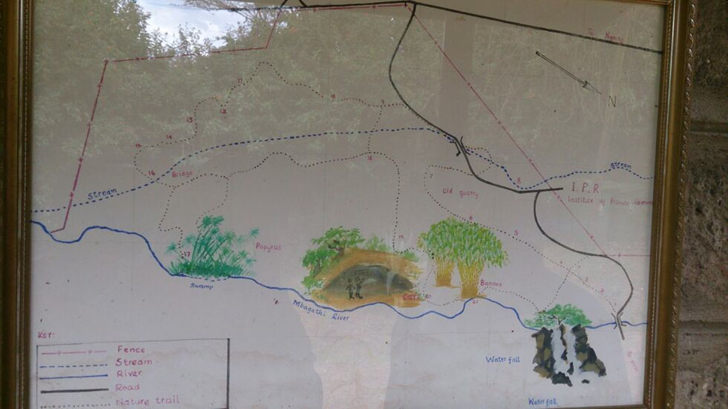 Map showing areas of the Oloolua Nature Trail Map showing areas of the Oloolua Nature Trail
