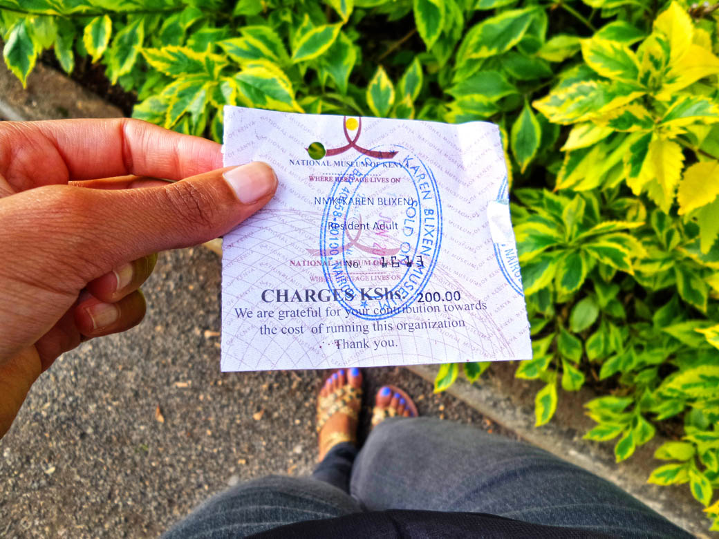 Karen Blixen Museum_Ticket