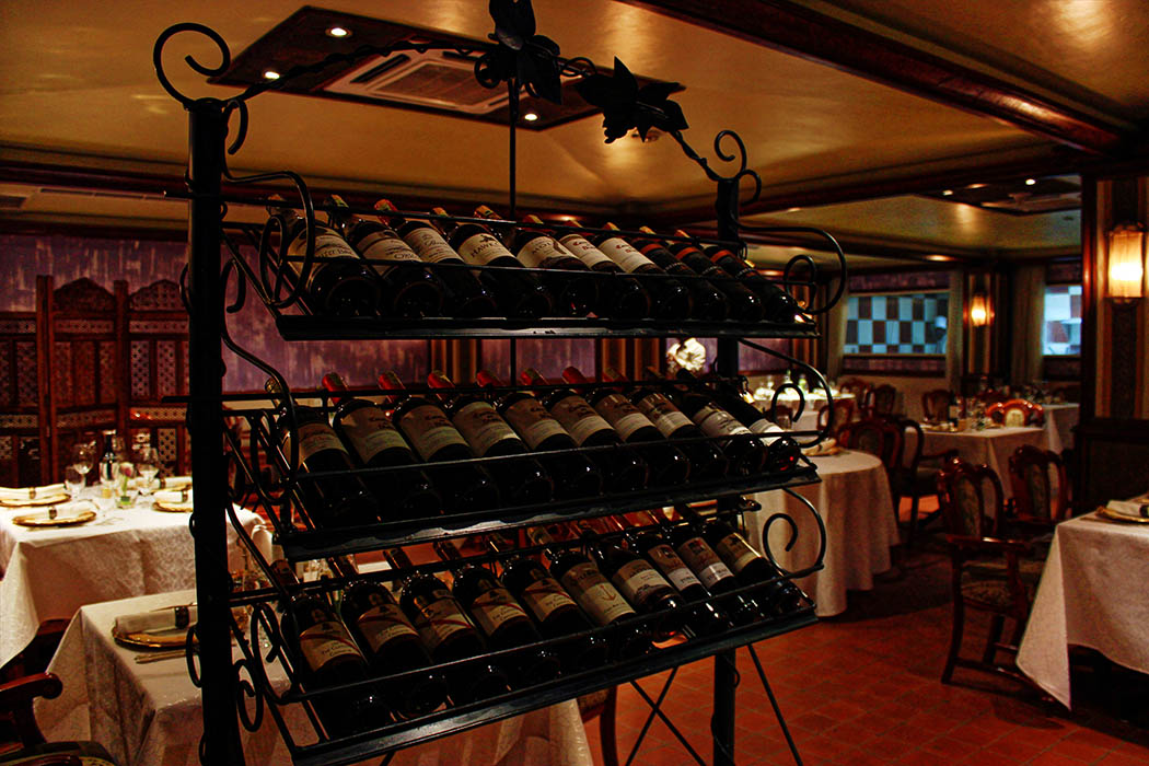 Bhandini Restaurant review_wine rack