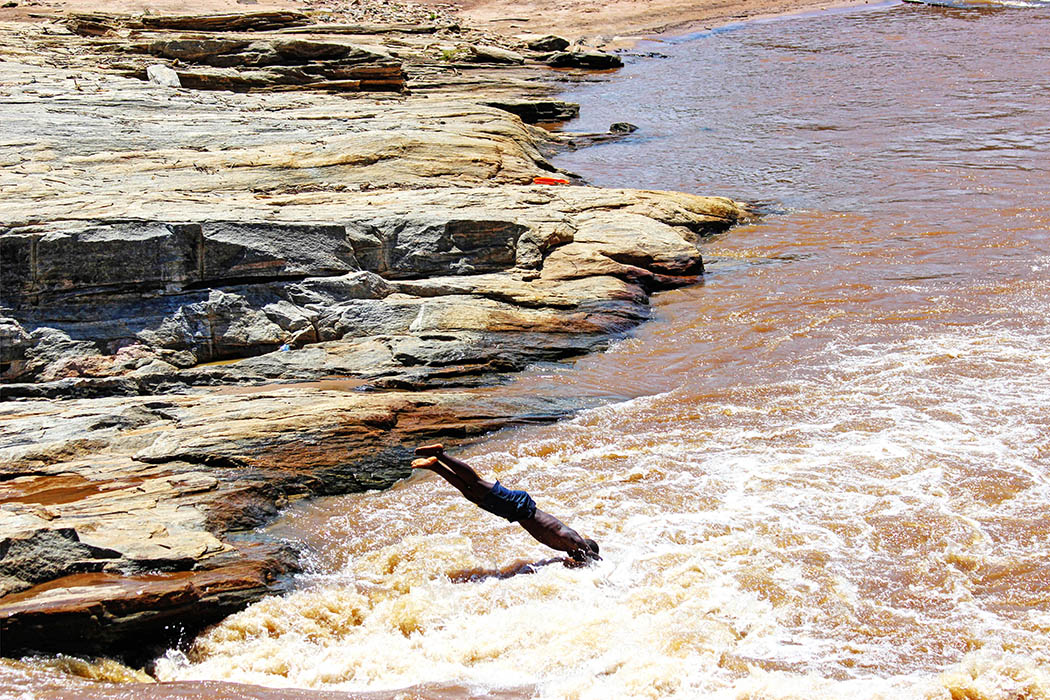 Sights & People from the North Rift_Boy diving